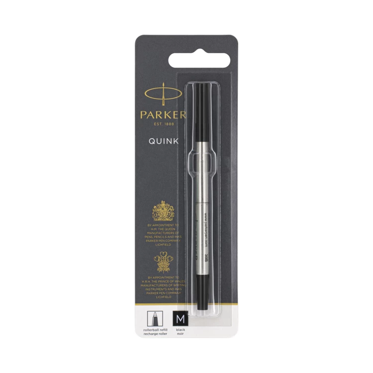 Wkład do pióra kulkowego Parker - rozmiar M (medium) - czarny tusz - WKP006