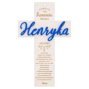 Pamiątka Pierwszej Komunii Świętej - Krzyż - KOM026