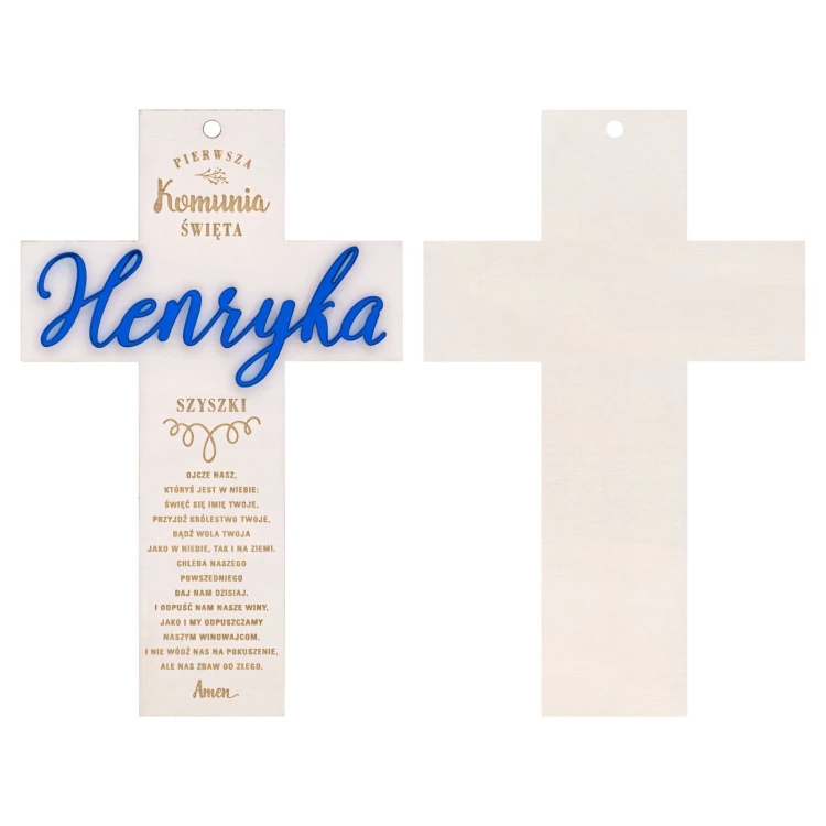 Pamiątka Pierwszej Komunii Świętej - Krzyż - KOM026