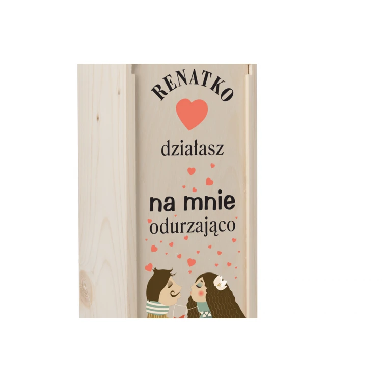 Walentynkowa skrzynka na alkohol - walentynki SK038