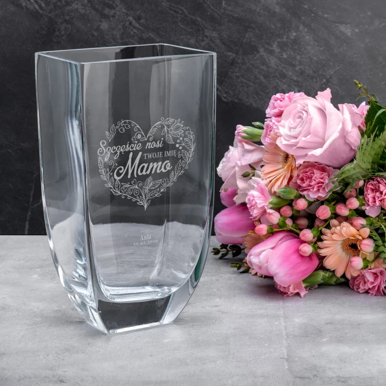 Wazon z grawerem - Flora - Dzień Mamy - WAZ009
