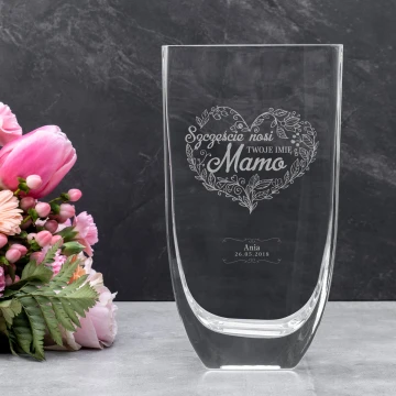 Wazon z grawerem - Flora - Dzień Mamy - WAZ009