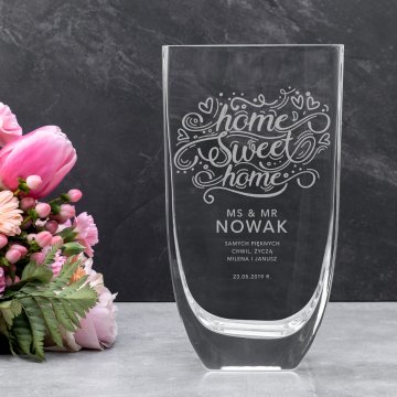 Wazon z grawerem - Flora - Parapetówka - WAZ010