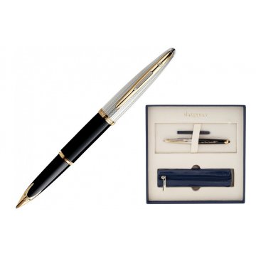 Wieczne Pióro WATERMAN Carene Deluxe Czarny GT zestaw z piórnikiem - WAT036