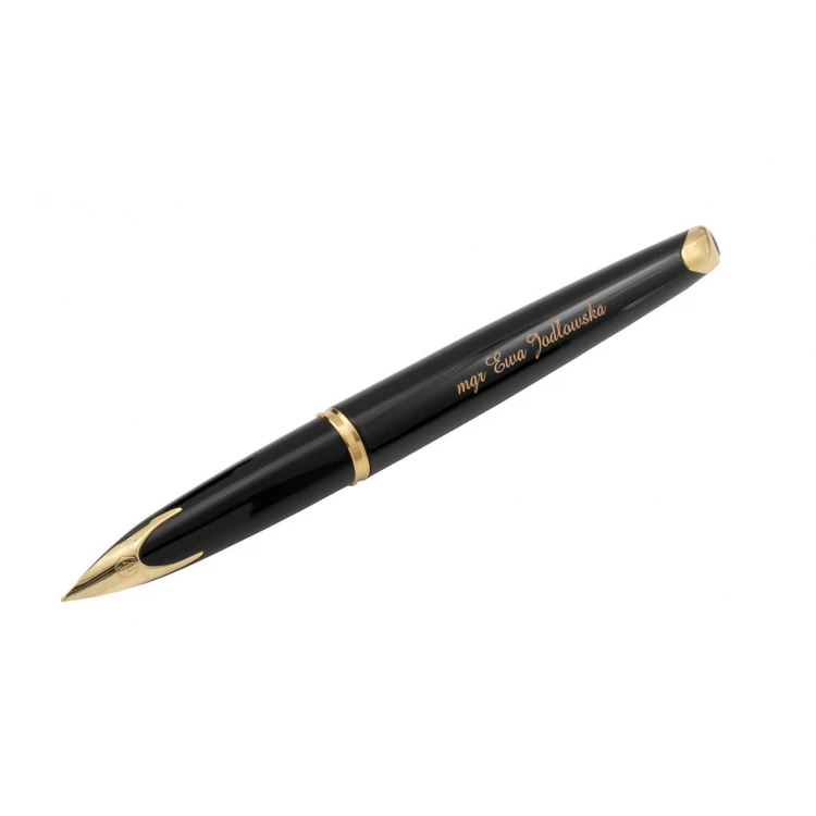 Wieczne Pióro WATERMAN Carene Deluxe Czarny GT zestaw z piórnikiem - WAT036