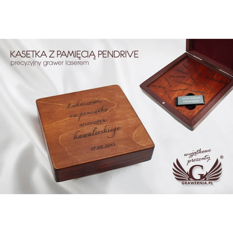 Wieczór kawalerski - kasetka z pamięcią pendrive na fotografie i filmy z imprezy - MGR006