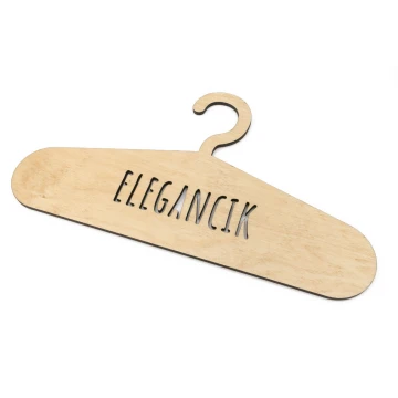 Wieszak drewniany wycinany laserem - Elegancik - WIS010