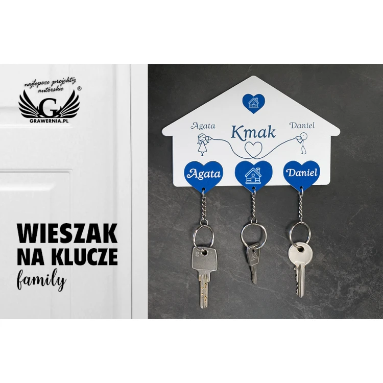 Wieszak na klucze Family - DEK017