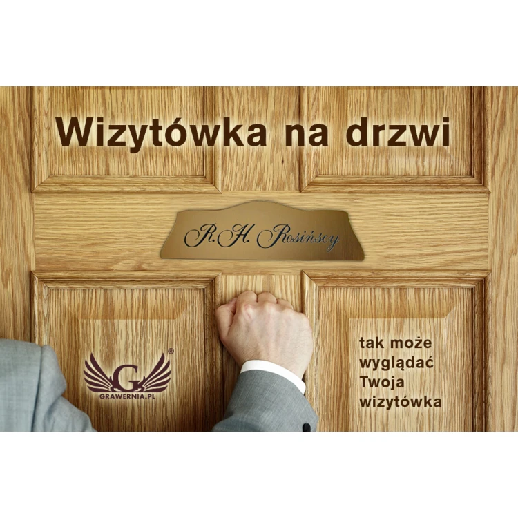 Wizytówka na drzwi - wzór T034