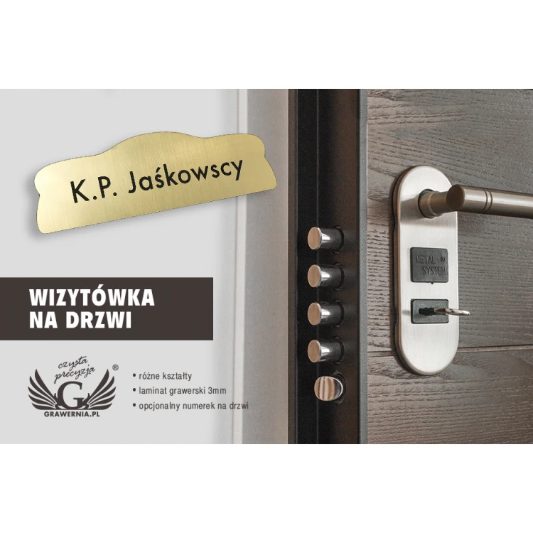 Wizytówka na drzwi - wzór T036