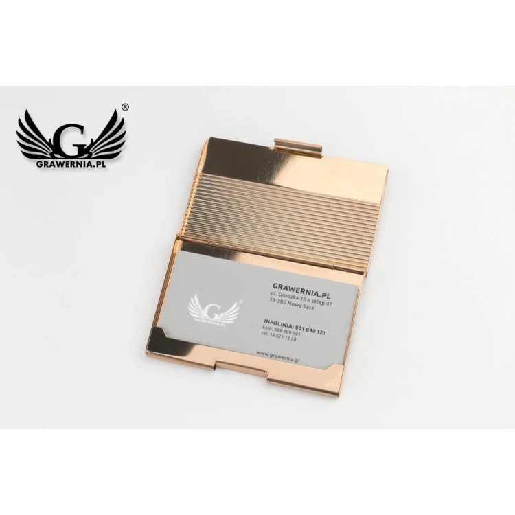 Wizytownik Dan Barmore Eneko Gold z grawerem - WZ036