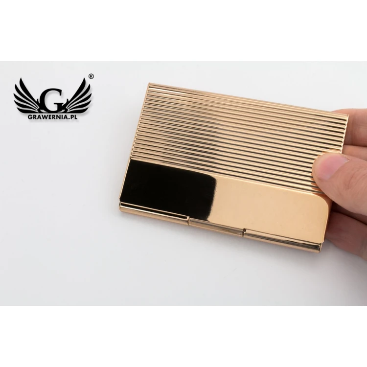 Wizytownik Dan Barmore Eneko Gold z grawerem - WZ036