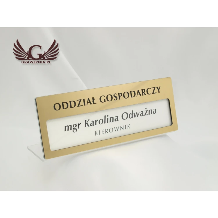 Wizytownik Exclusive Gold - 160x60mm - acryl model PR008