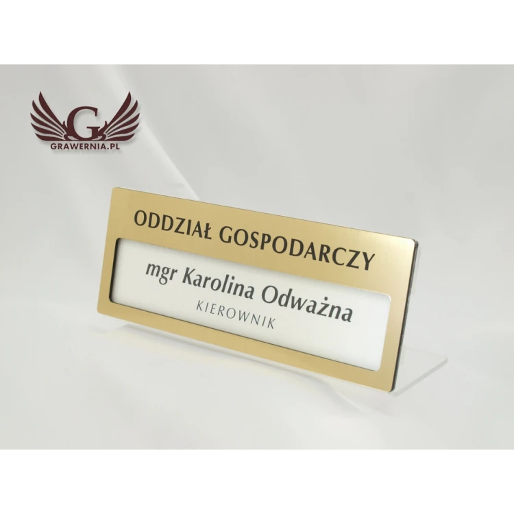 Wizytownik Exclusive Gold - 160x60mm - acryl model PR008