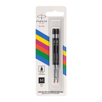 Wkład do długopisu Parker GEL Economy - rozmiar M (medium) - czarny tusz - WKP013