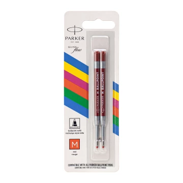Wkład do długopisu Parker QUINKFLOW Economy - rozmiar M (medium) - czerwony tusz - WKP009