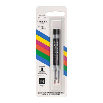 Wkład do długopisu Parker QUINKFLOW Economy - rozmiar M (medium) - czarny tusz - WKP011