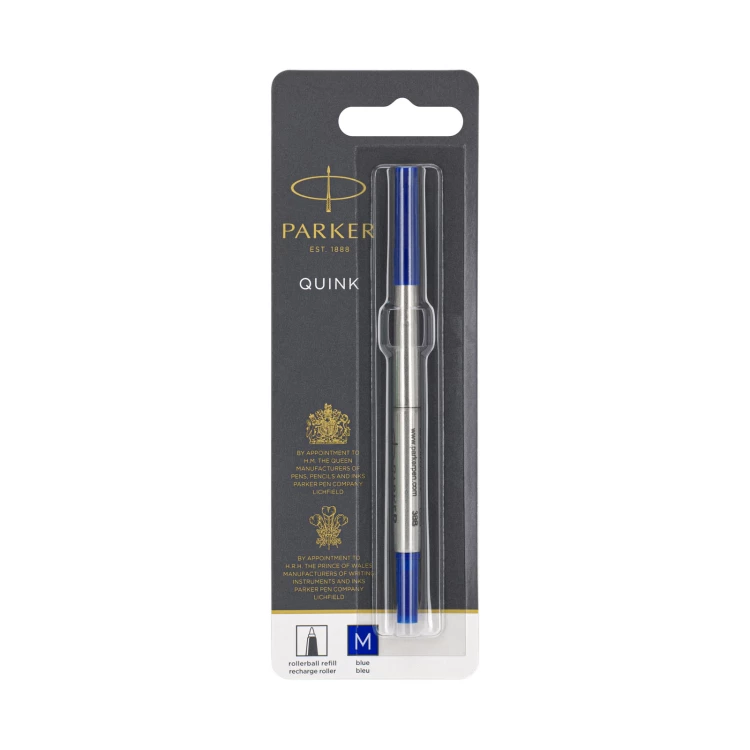 Wkład do pióra kulkowego Parker - rozmiar M (medium) - niebieski tusz - WKP004