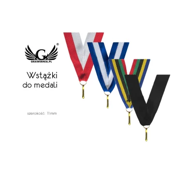 Wstążki do medali z zapięciem na karabińczyk - szerokość 11mm - WS11