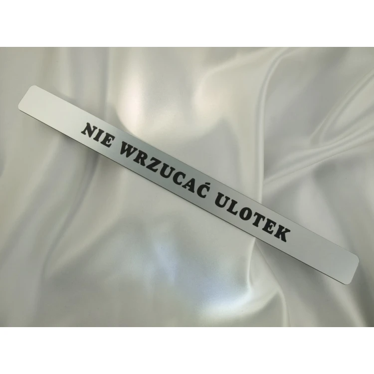 ZAKAZ WRZUCANIA REKLAM - różne wersje