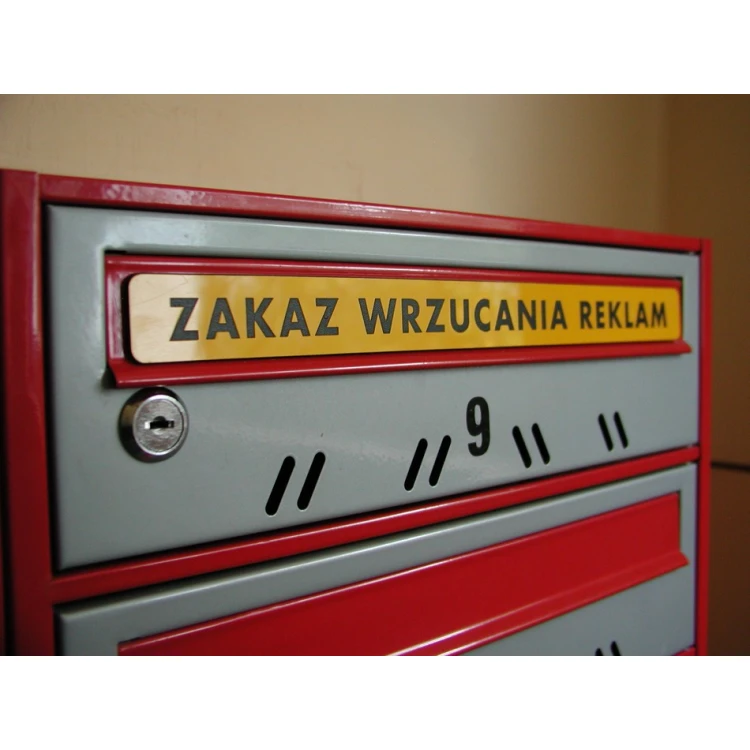 ZAKAZ WRZUCANIA REKLAM - różne wersje