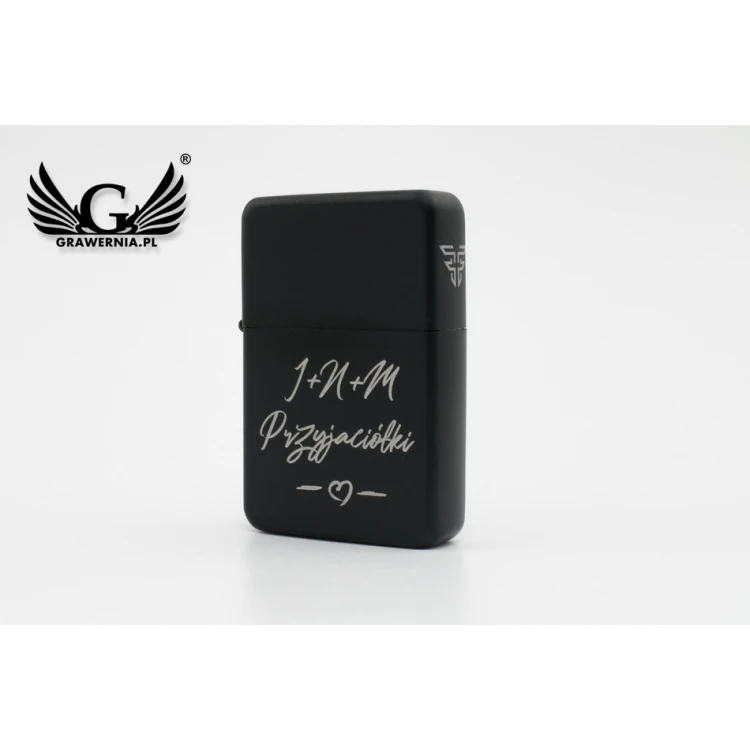 Zapalniczka Tasman Black Spray - TAS003