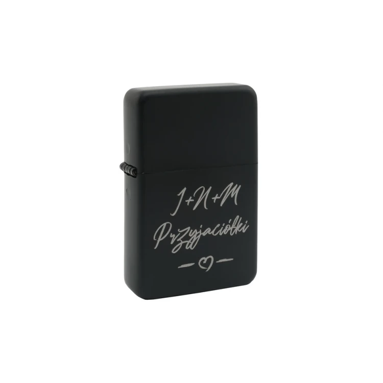 Zapalniczka Tasman Black Spray - TAS003