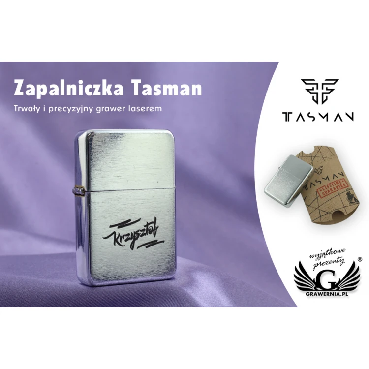 Zapalniczka Tasman Brushed Chrome - TAS002