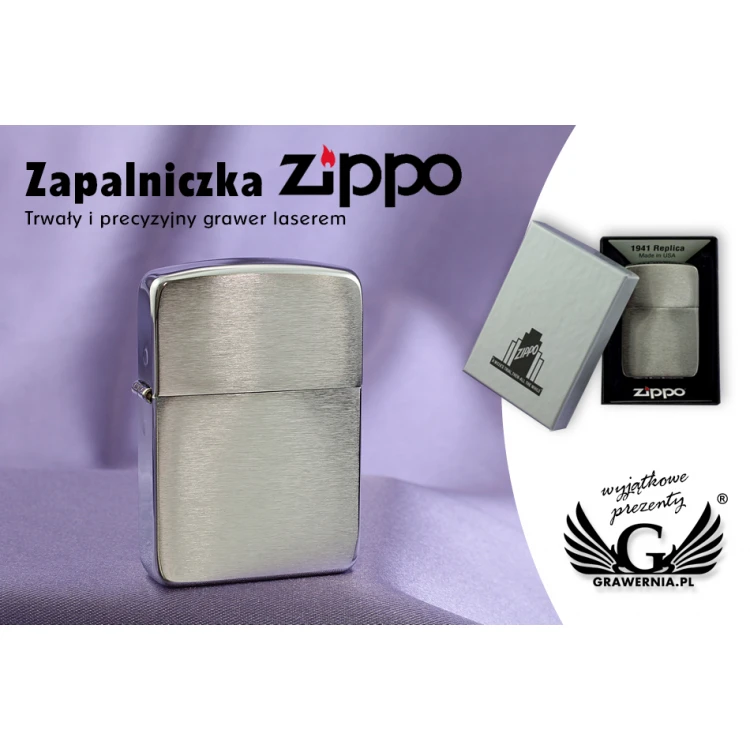 Zapalniczka ZIPPO 1941 Replica Brushed Chrome - ZIP051