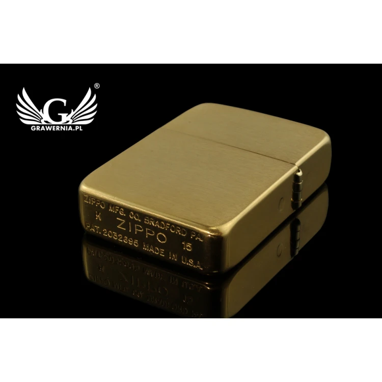 Zapalniczka ZIPPO 1941 Replica Brush Brass Vintaged - ZIP055