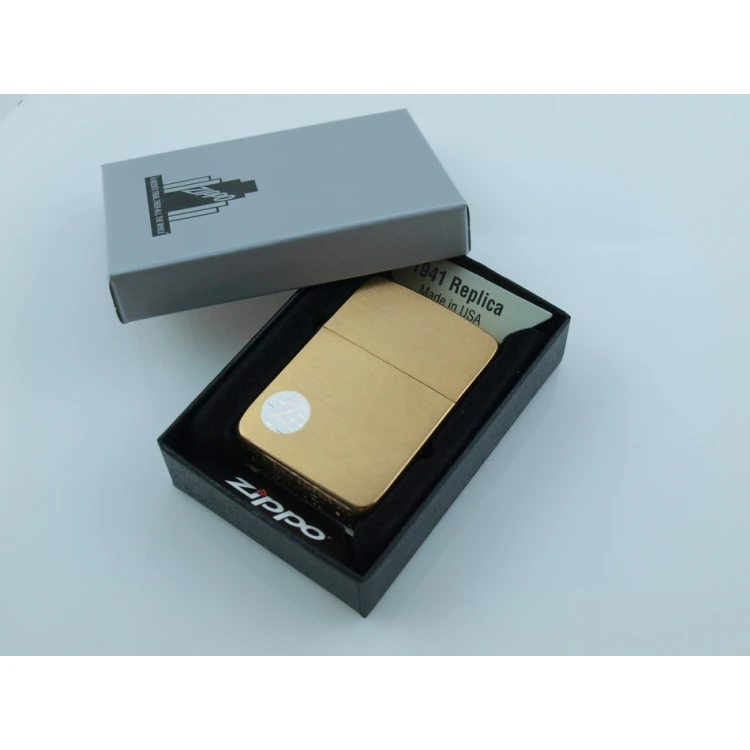 Zapalniczka ZIPPO 1941 Replica Brush Brass Vintaged - ZIP055