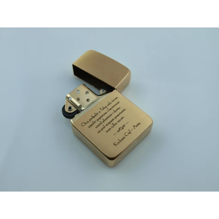 Zapalniczka ZIPPO 1941 Replica Brush Brass Vintaged - ZIP055