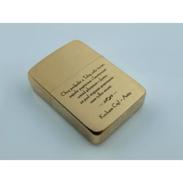 Zapalniczka ZIPPO 1941 Replica Brush Brass Vintaged - ZIP055