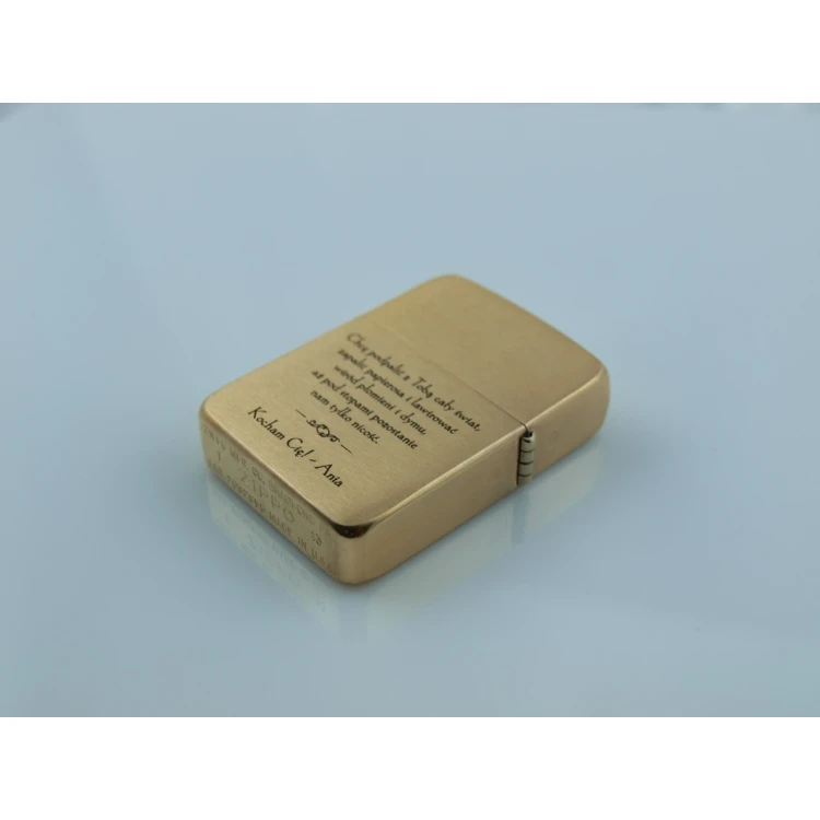 Zapalniczka ZIPPO 1941 Replica Brush Brass Vintaged - ZIP055
