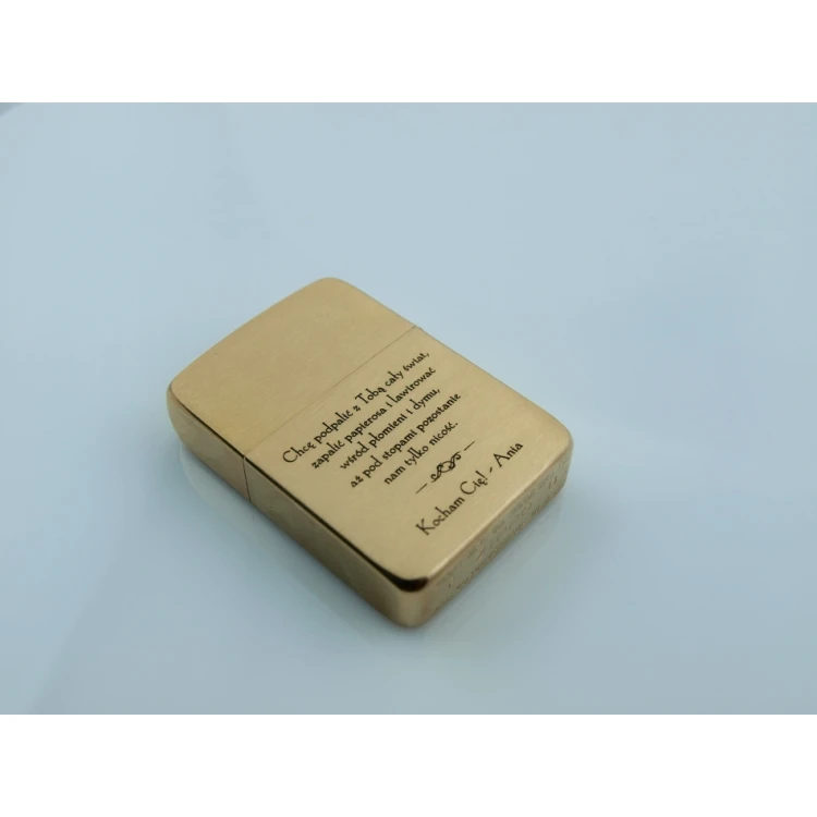 Zapalniczka ZIPPO 1941 Replica Brush Brass Vintaged - ZIP055