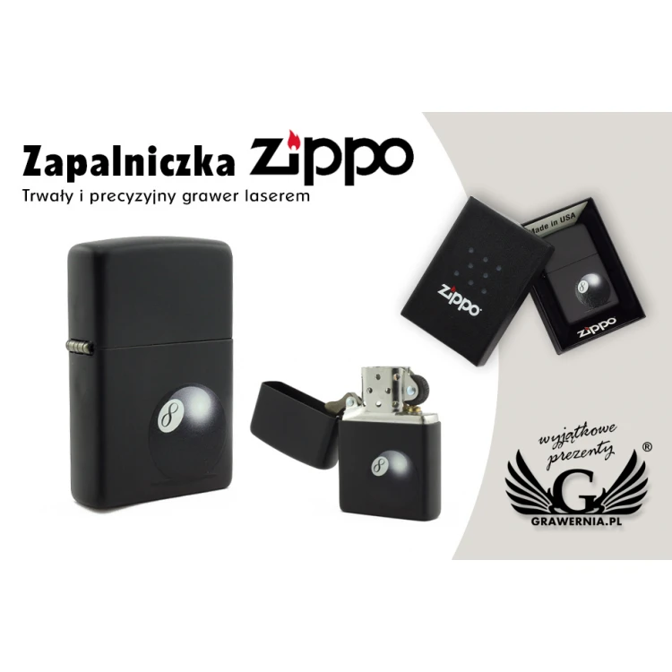 Zapalniczka ZIPPO 8-Ball Black Matte - ZIP034