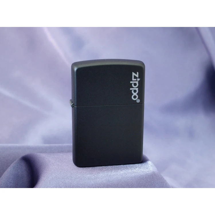 Zapalniczka ZIPPO Black Matte Logo - ZIP056