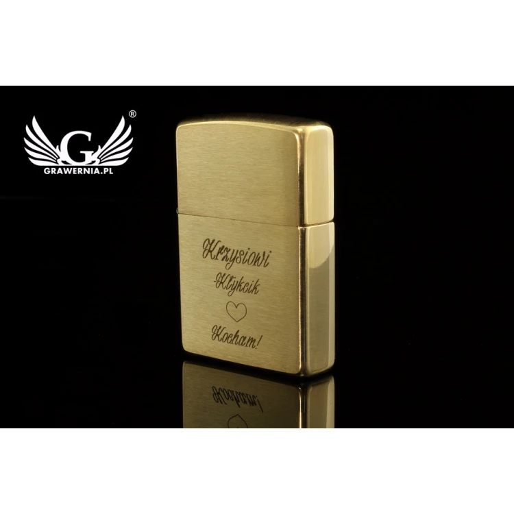 Zapalniczka Zippo Brushed Brass - ZIP053