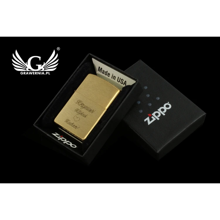 Zapalniczka Zippo Brushed Brass - ZIP053