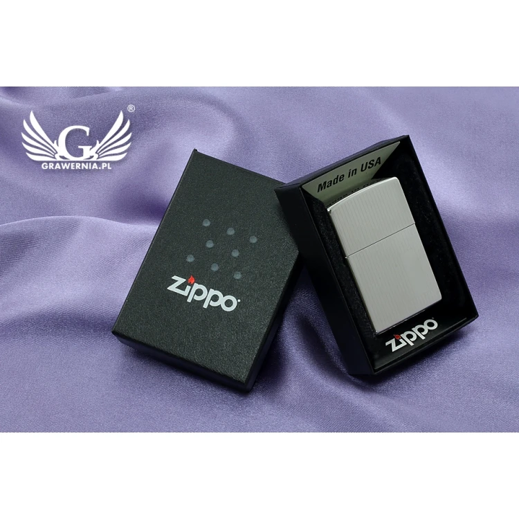 Zapalniczka ZIPPO Engine Turned High Polish Chrome - ZIP013