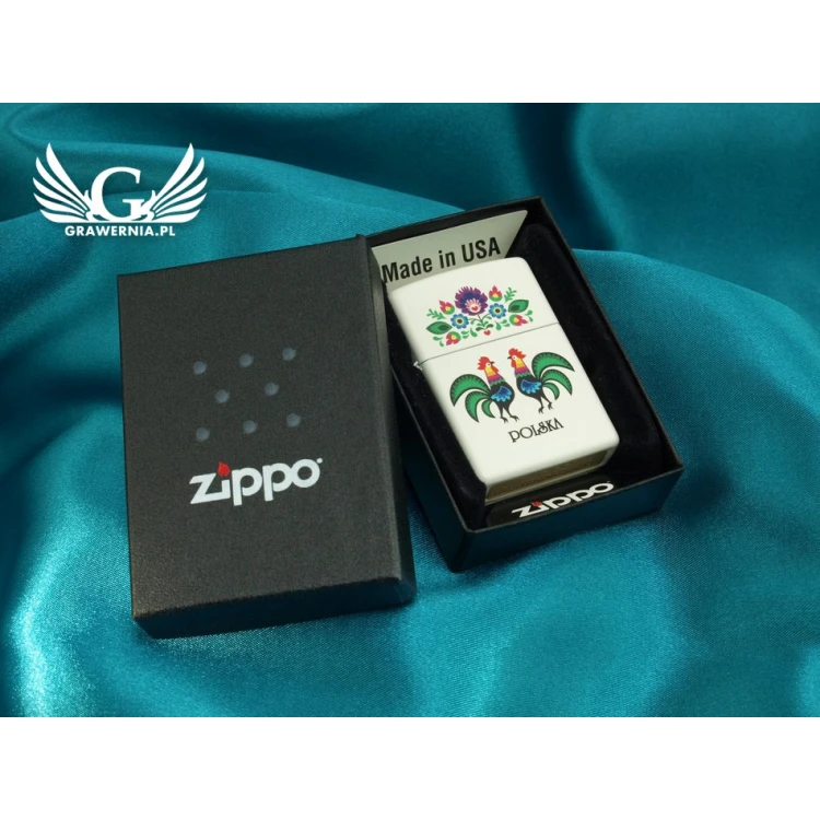 Zapalniczka ZIPPO Folklor White Matte - ZIP006