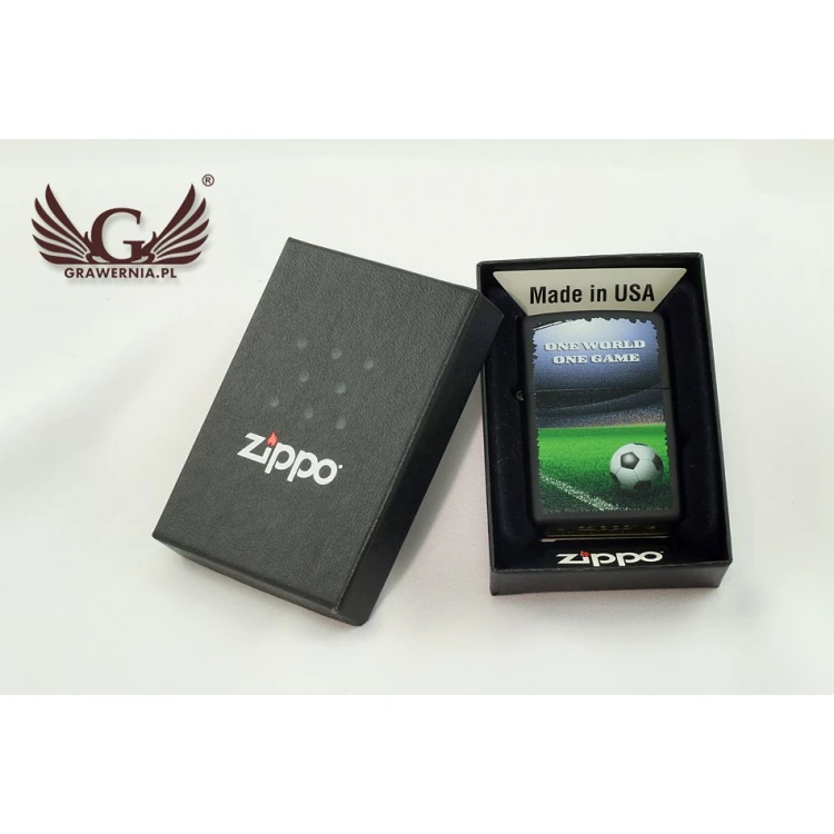 Zapalniczka Zippo One World One Game Black Matte - ZIP018