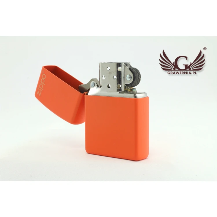 Zapalniczka ZIPPO Orange Matte Logo - ZIP035