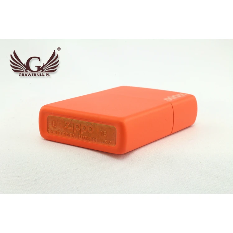Zapalniczka ZIPPO Orange Matte Logo - ZIP035