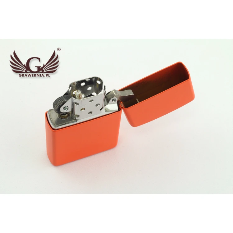 Zapalniczka ZIPPO Orange Matte Logo - ZIP035