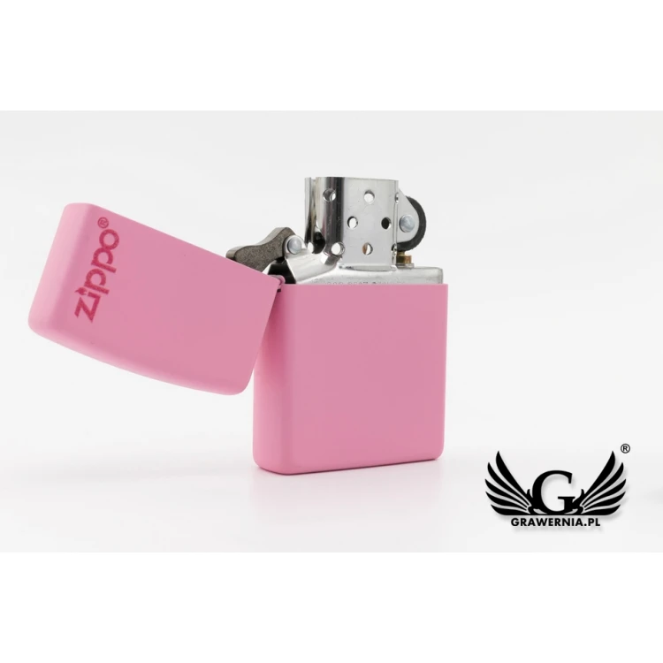 Zapalniczka ZIPPO Pink Matte Zippo Logo - ZIP005