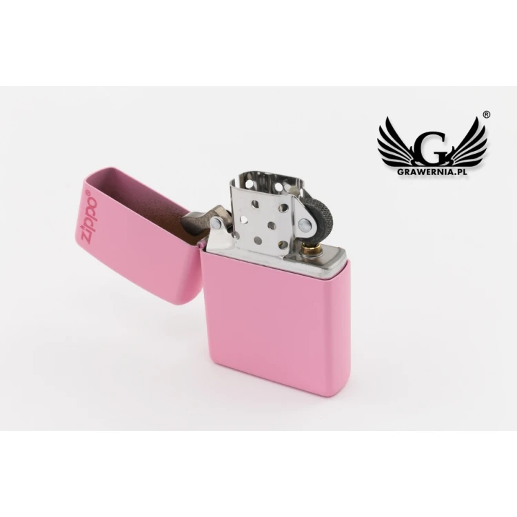 Zapalniczka ZIPPO Pink Matte Zippo Logo - ZIP005