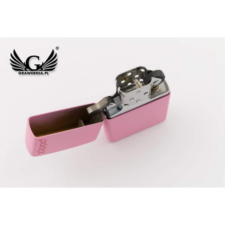 Zapalniczka ZIPPO Pink Matte Zippo Logo - ZIP005
