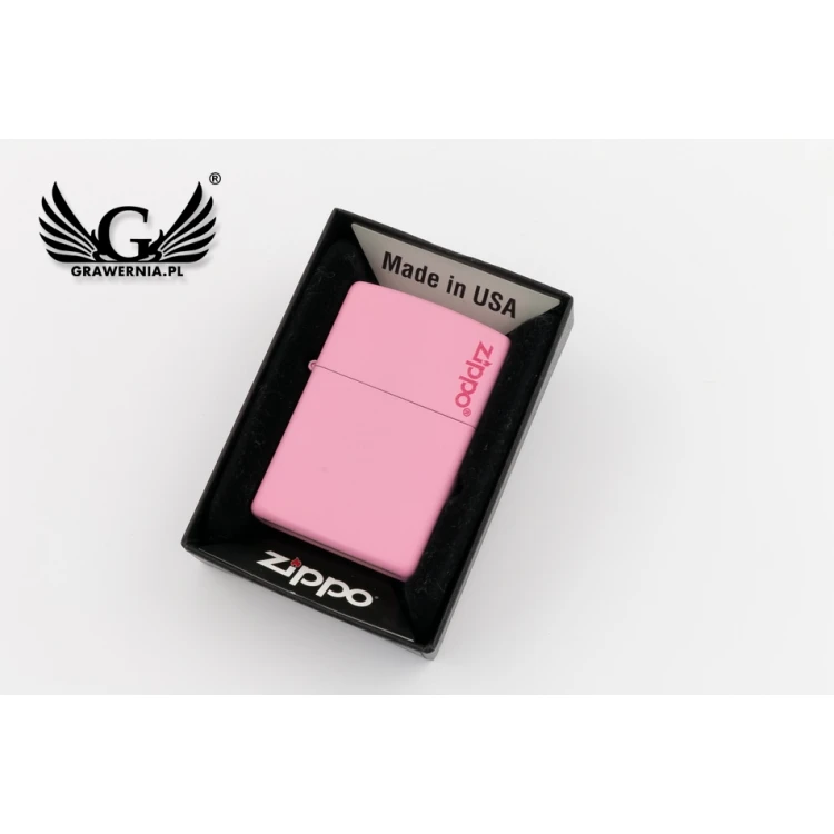 Zapalniczka ZIPPO Pink Matte Zippo Logo - ZIP005
