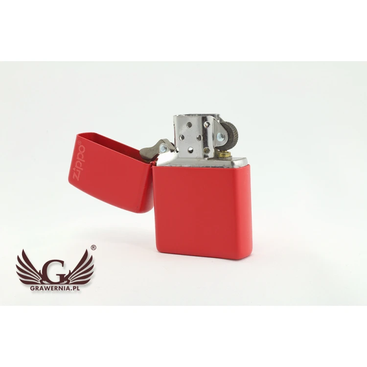 Zapalniczka ZIPPO Red Matte Logo - ZIP010